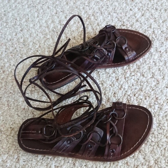 Made in Italy gladiator sandals size 36 - Picture 1 of 12